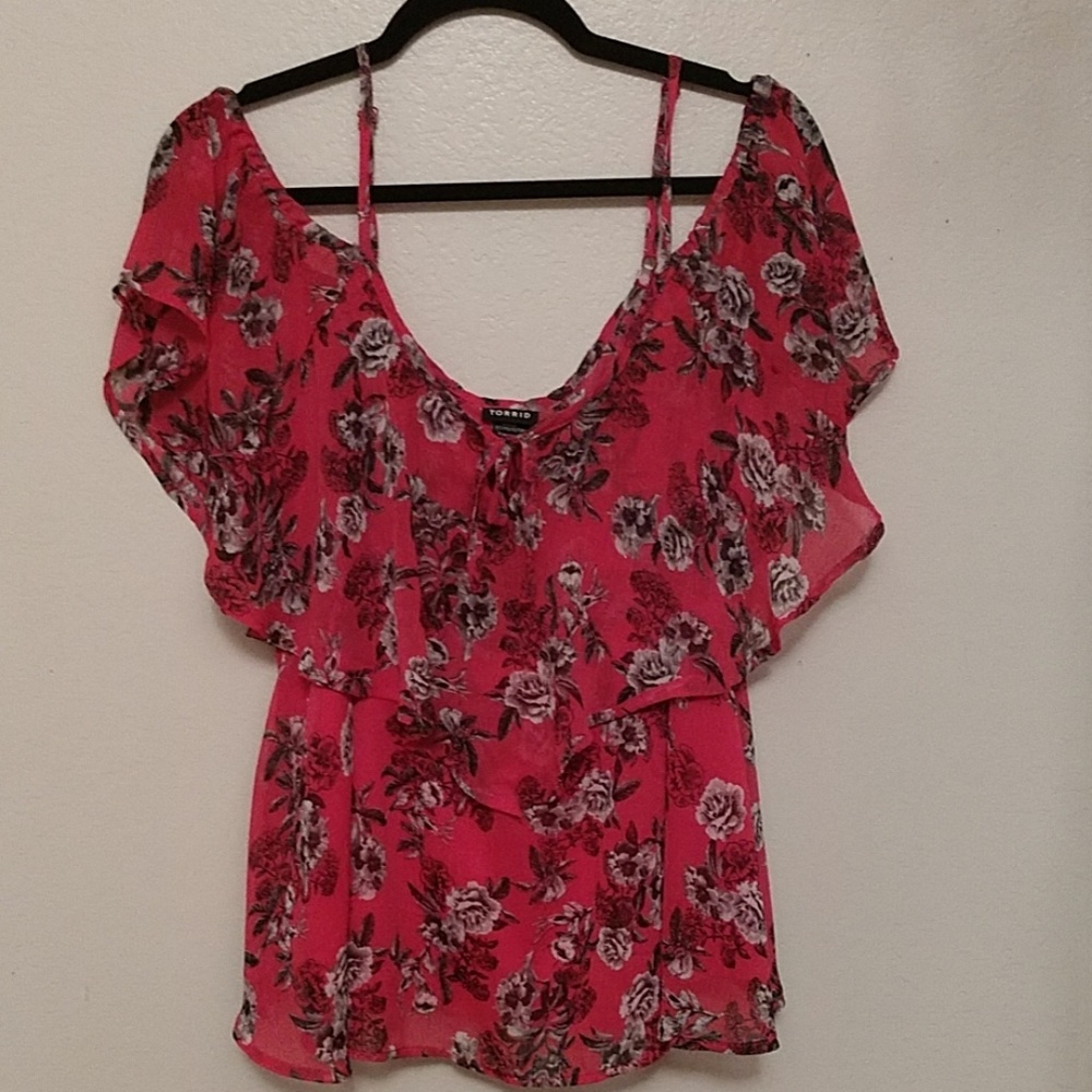 Torrid cold shoulder top.